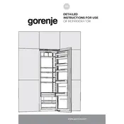 Gorenje RI5182A1UK Refrigerator manual cover