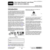 Toro Super Recycler 53-cm 21690 Mower manual cover