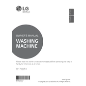 LG WT7050CV WT7050CV.ASSETUS Washing Machine manual cover