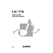 Casio LK73 Keyboard manual cover