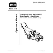 Toro 21-inch 22187 Mower manual cover