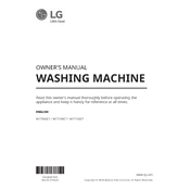 LG WT7060CV WT7060CV.ASSEUUS Washing Machine manual cover