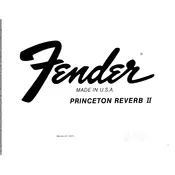 Fender Princeton Reverb II Amplifier manual cover