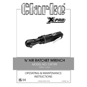 Clarke 3120516 CAT199 Air Ratchet Wrench manual cover