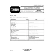 Toro Wheel Horse 520Lxi 73545 Tractor manual cover