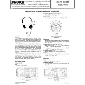 Shure VR230B Microphone manual cover