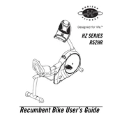 Horizon Fitness R52HR 2005 Recumbent Bike manual cover