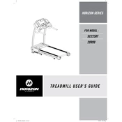 Horizon Fitness SC2250T 2010 Treadmill manual cover