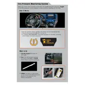 Acura TL Advance & Tech Tire Pressure Monitoring System 2013 Sedan manual cover