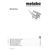 Metabo BKH 450 Plus-5 Saw manual cover