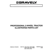 Gravely 47360 1989 Tractor manual cover