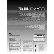 Yamaha R-V98 Receiver manual cover