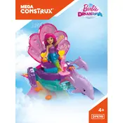 Mega Bloks Mattel Barbie Mermaid Carriage DPK98 Construction Set manual cover