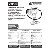 Ryobi P737D Inflator manual cover