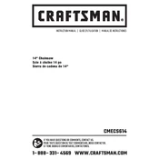 Craftsman CMECS614 Chainsaw manual cover