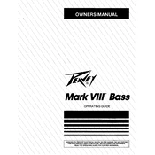 Peavey Mark VIII Bass Mixer manual cover