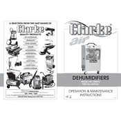 Clarke 6470631 DMD35 Dehumidifier manual cover