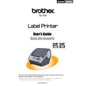 Brother QL-500 manual cover