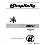 Simplicity Broadmoor 738 Tractor manual cover