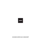 Bose SoundComm B40 Headset manual cover