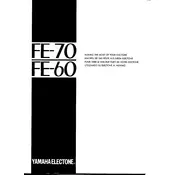 Yamaha Electone FE-60 Keyboard manual cover