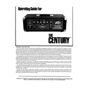 Peavey The Century Amplifier manual cover