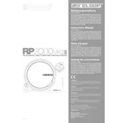 Reloop RP-2000 USB MK2 Turntable manual cover