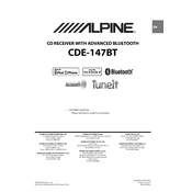 Alpine CDE-147BT manual cover