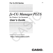 Casio fx-CG Manager Plus Mac Software manual cover