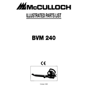 McCulloch BVM 240 manual cover