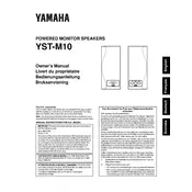 Yamaha YST-M10 Speaker manual cover