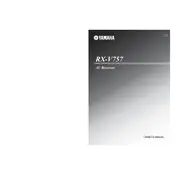 Yamaha RX-V757 Receiver manual cover