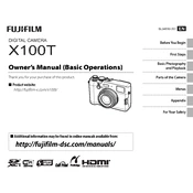 Fujifilm Premium Compact X100T Camera manual cover