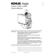 Kohler LH640 Engine manual cover