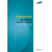 Samsung A750D Series TV manual cover