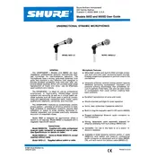 Shure 565D Microphone manual cover