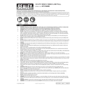 Sealey ATV1000W Winch manual cover