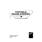 Fender Passport P150 Sound System manual cover