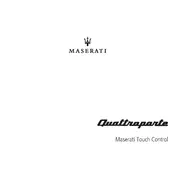 Maserati Quattroporte Touch Control 2018 Sedan manual cover