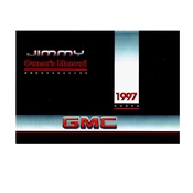 GMC Jimmy 1997 manual cover