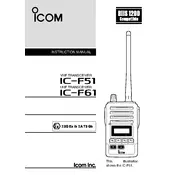 Icom IC-F51 Transceiver manual cover