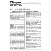 Dimplex DEOC15 Radiator manual cover