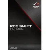 ASUS ROG SWIFT PG43UQ Monitor manual cover