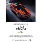 Chevrolet Camaro 2022 manual cover