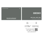 Seiko 6R20 Automatic manual cover