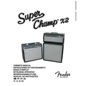 Fender Super Champ X2 Combo 2223001900 110V 60Hz TW DS Amplifier manual cover