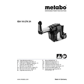 Metabo ISA 18 LTX 24 Hammer manual cover