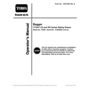 Toro Titan 79328 Bagger manual cover