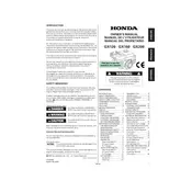 Honda GX120 2007 Engine manual cover