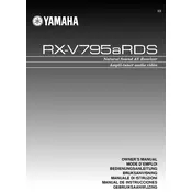 Yamaha RX-V795aRDS Receiver manual cover